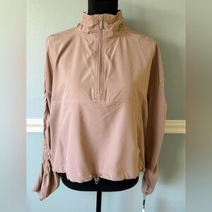 Calvin Klein Dusty Rose Lightweight Half-Zip Jacket M